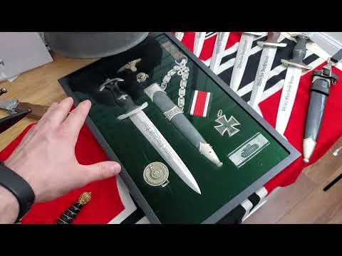 Видео: Трофеи американских солдат. Подробно посмотрим сабли и кортики немцев, регалии СС