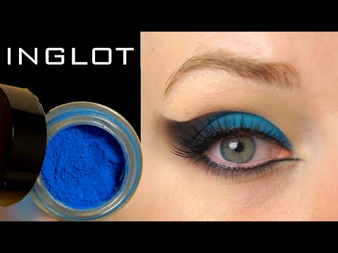 Видео: Яркий макияж с пигментом INGLOT в карандашной технике