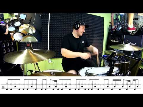 Видео: Король и Шут ''Кто это все придумал'' (Drum cover/Барабанные ноты)