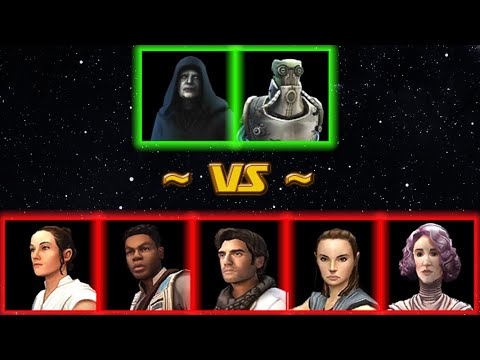 Видео: лПалп vs лРей (р8+Атака) / SEE vs REY (r8+offense)  - (SWGOH - RH Alliance)