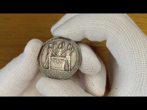 Видео: Редкая настольная серебряная медаль 1914г. 🔥 #medal#silver#coin#Raritet