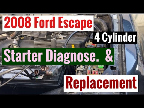 Видео: Диагностика и замена стартера Ford Escape 4 цилиндра 2008 года
