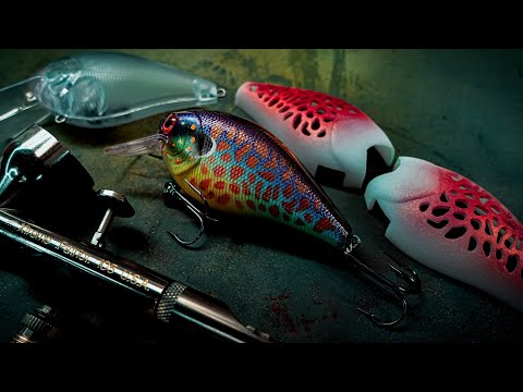 Видео: Тест трафарета для 3D-покраски приманок // Индивидуальная покраска воблера!