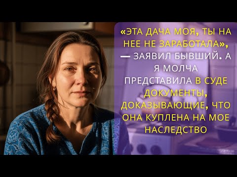 Видео: «Эта дача моя, ты на нее не заработала», — заявил бывший  А я молча представила в суде документы, до
