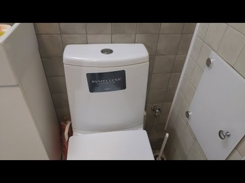 Видео: Западает кнопка сливного бачка унитаза. Устраняем.