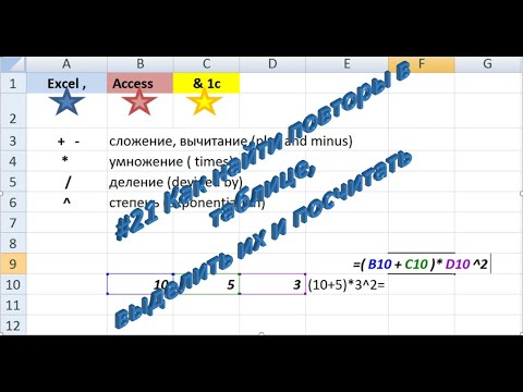 Видео: #21 MS Excel: Как найти количество повторов, дублей в столбце таблицы