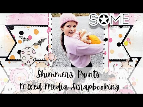 Видео: Shimmerz Paints Scrapbooking — макет и распаковка, октябрь