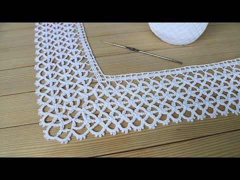 Видео: КАЙМА для скатерти ВЯЗАНИЕ КРЮЧКОМ подробный МАСТЕР-КЛАСС Crochet Border for Doily Tablecloth