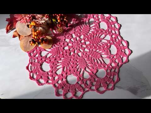 Видео: Как связать САЛФЕТКУ КРЮЧКОМ (ЧАСТЬ 1). Crochet table napkin. CROCHET DOILY #crochet #diy #вязание 