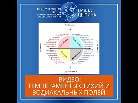 Видео: Темпераменты стихий и зодиакальных полей