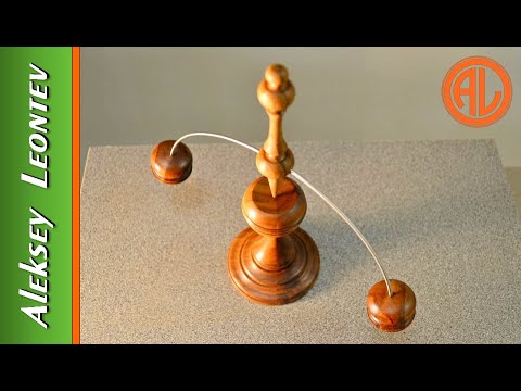 Видео: Сувенир - игрушка Балансир. Токарная обработка / Make Wooden Balance. Wooden Souvenir. Woodturning