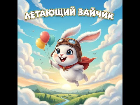 Видео: Милая детская песенка "Зайчик летун".