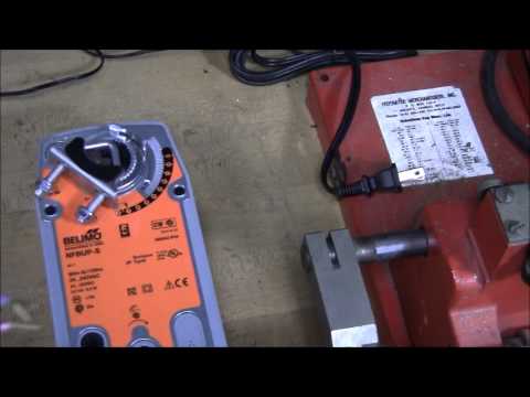 Видео: Тестирование мотор-демпфера MO# NFBUP S