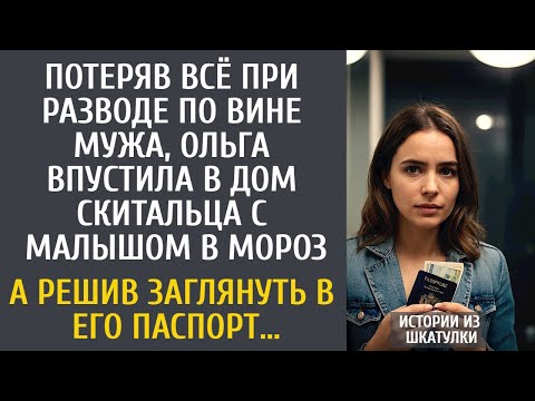 Видео: Потеряв всё при разводе, впустила в дом скитальца с малышом в мороз… А решив заглянуть в его паспорт