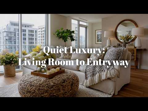 Видео: 🪞 Тихая роскошная гостиная с прихожей: плавный переход