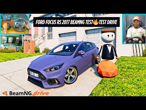 Видео: Тест модификации Ford Focus RS 2017 BeamNG | Реалистичное вождение с Logitech G29