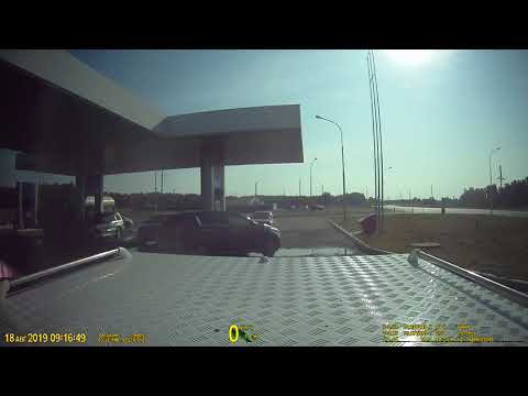 Видео: Омская область, Ачаир. Заправка. ДТП.