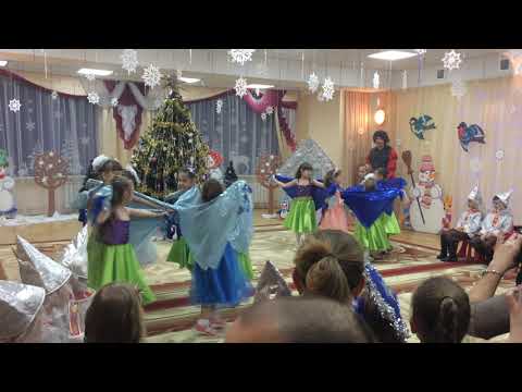 Видео: Танец с платками "Зимушка"