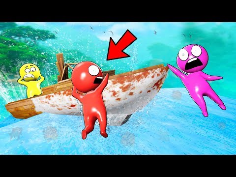 Видео: ДЕРЖИСЬ ЗА ЛОДКУ! СЕЙЧАС УПАДЁМ В ВОДОПАД! ОПАСНЫЙ ПАРКУР С ЛОВУШКАМИ HUMAN FALL FLAT