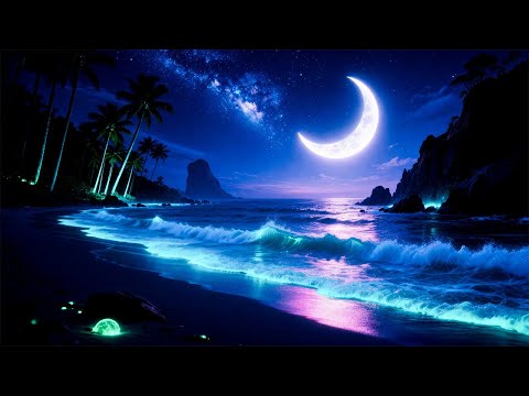Видео: Целебные звуки для напряженных душ 🌠🌊 Успокаивающий ночной океан ASMR для снятия стресса 🧘🌙