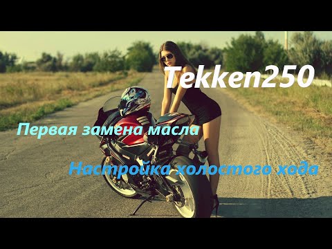Видео: Теккен 250. Замена масла а также настройка холостого ход.