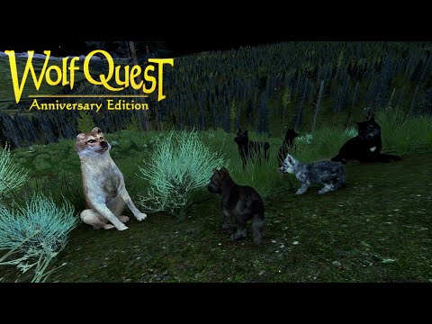 Видео: Появление волчат Родинки в игре WolfQuest: Anniversary Edition Saga №3