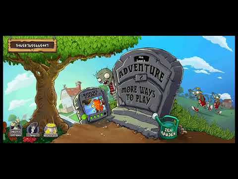 Видео: Прохождение игры растения против зомби adventure 2, 3 этап, 6 уровень. (И также мини-игры).