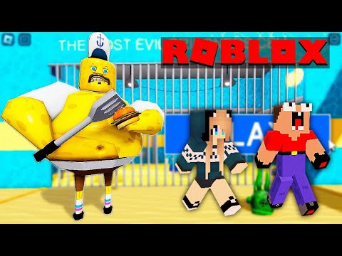 Видео: НУБ И ДЕВУШКА ПРО ДЕЛАЮТ ПОБЕГ ИЗ ТЮРЬМЫ ГУБКА БОБ БАРРИ В РОБЛОКС