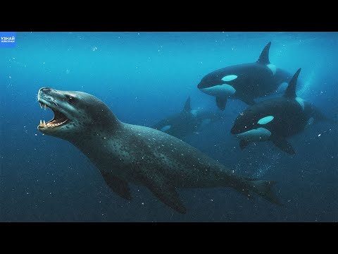 Видео: Когда Хищник может стать Добычей: Морской Леопард против Косаток!