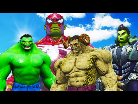 Видео: паук-халк против халка 2099 и мститель халк и амадей чо халк