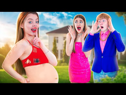 Видео: Бедная Беременная в Богатой Семье! Меня Удочерила Семья Миллионеров!