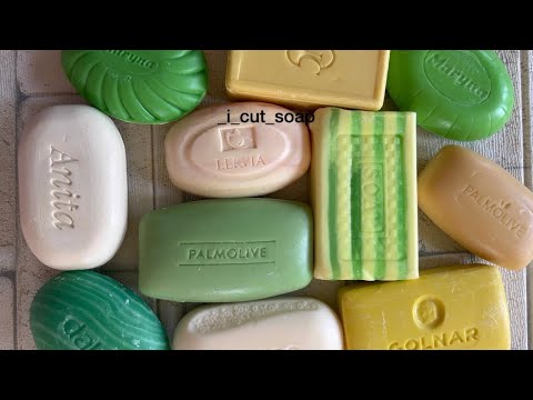 Видео: ASMR cutting soap/soap carving/relax video/резка сухого мыла