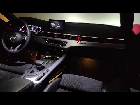 Видео: Установка контурного освещения Audi a4 b9