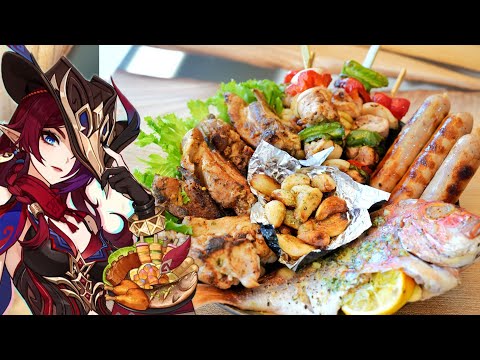 Видео: Особое блюдо Часки,  «Короткая передышка» 【Genshin Impact Еда】