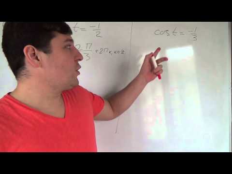 Видео: Алгебра 10 класс. 24 октября. Квадратное уравнение с косинусами