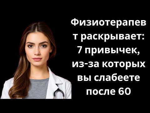 Видео: Физиотерапевт раскрывает: 7 привычек, из-за которых вы слабеете после 60