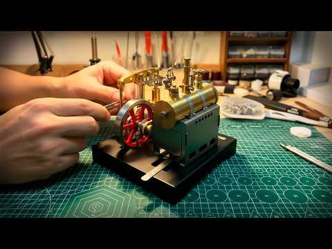 Видео: Собирать этот ПРОСТОЙ двигатель ТАК РАССЛАБЛЯЮЩЕ (Сборка и первый запуск)