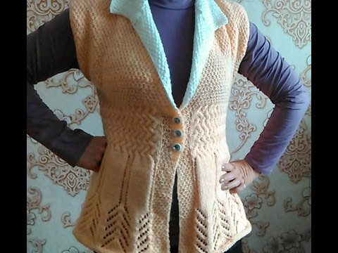 Видео: Жилет женский. Часть 2\2