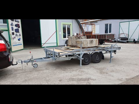 Видео: Прицеп платформа для пасечников с модулем модуль Казанка . 4,0 х 2,0 м. Лукашенко Вадим.