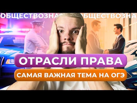 Видео: Отрасли права для ОГЭ по обществознанию за 8 минут