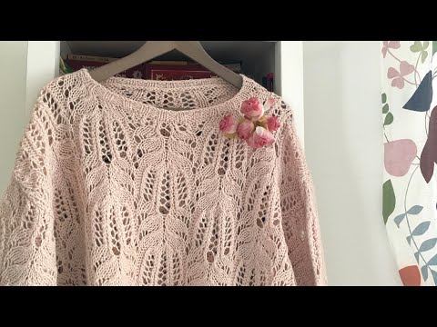 Видео: Ажурный Джемпер на Весну связала спицами @nataliakotsar