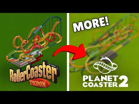 Видео: Воссоздание дополнительных готовых горок RCT в Planet Coaster 2