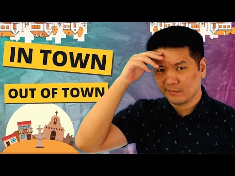 Видео: Выражения IN TOWN, OUT OF TOWN в английском (они не только про маленький город!)
