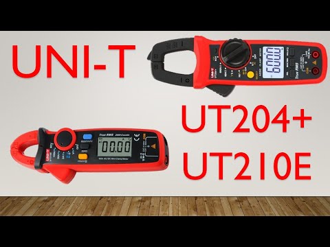 Видео: Обзор токовых клещей UNI-T UT-210E и UNI-T UT204+