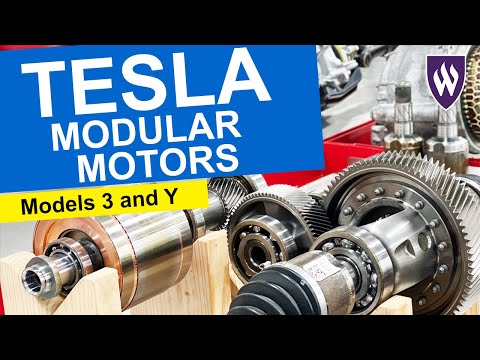 Видео: Модульные двигатели Tesla Models 3 и Y