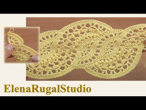 Видео: Нежная и красивая лента крючком Урок 28 часть 3 из 4 Ленточное кружево