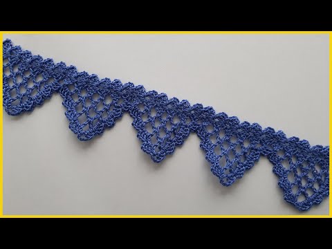 Видео: Вязание ЛЕНТОЧНОГО КРУЖЕВА крючком / Crochet lace ribbon