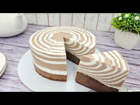 Видео: Низкоуглеводный желейный ПП ТОРТ ЗЕБРА. Низкокалорийный десерт без сахара