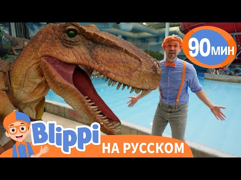 Видео: Знакомство Блиппи с динозавром Стенли | Изучай этот мир вместе с Блиппи | Blippi Russian