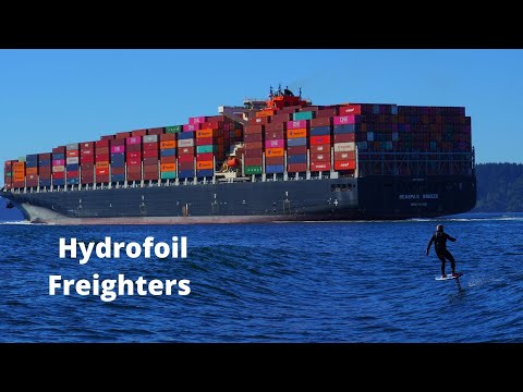 Видео: Гидрокрылья | Серфинг на подводных крыльях по волнам грузового судна (Часть II)